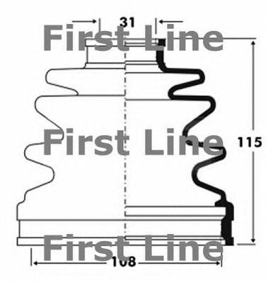FIRST LINE fcb2846 -  Пыльник, приводной вал